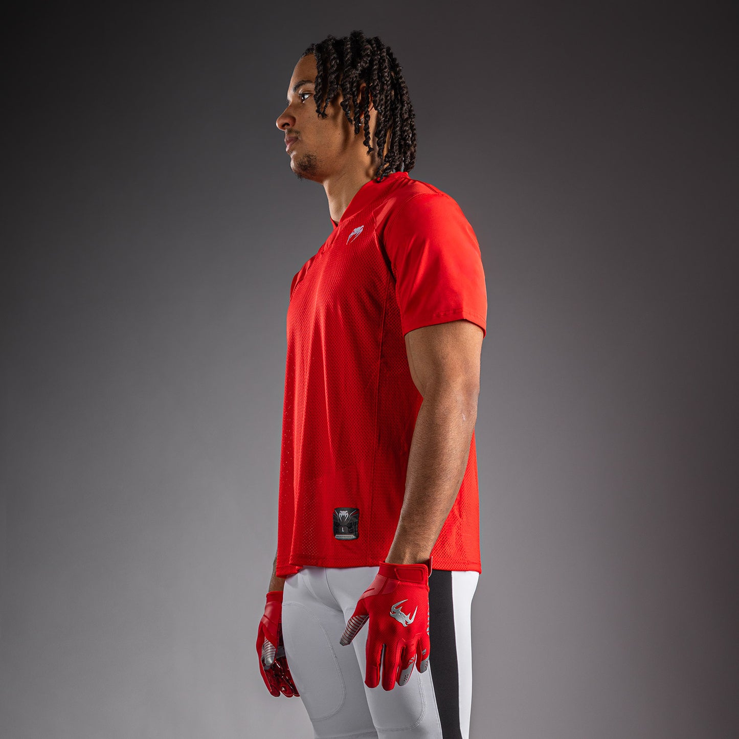 Venum Elite Football Short Sleeve Jersey - Red  product-type_Dry Tech T-Shirts Venum