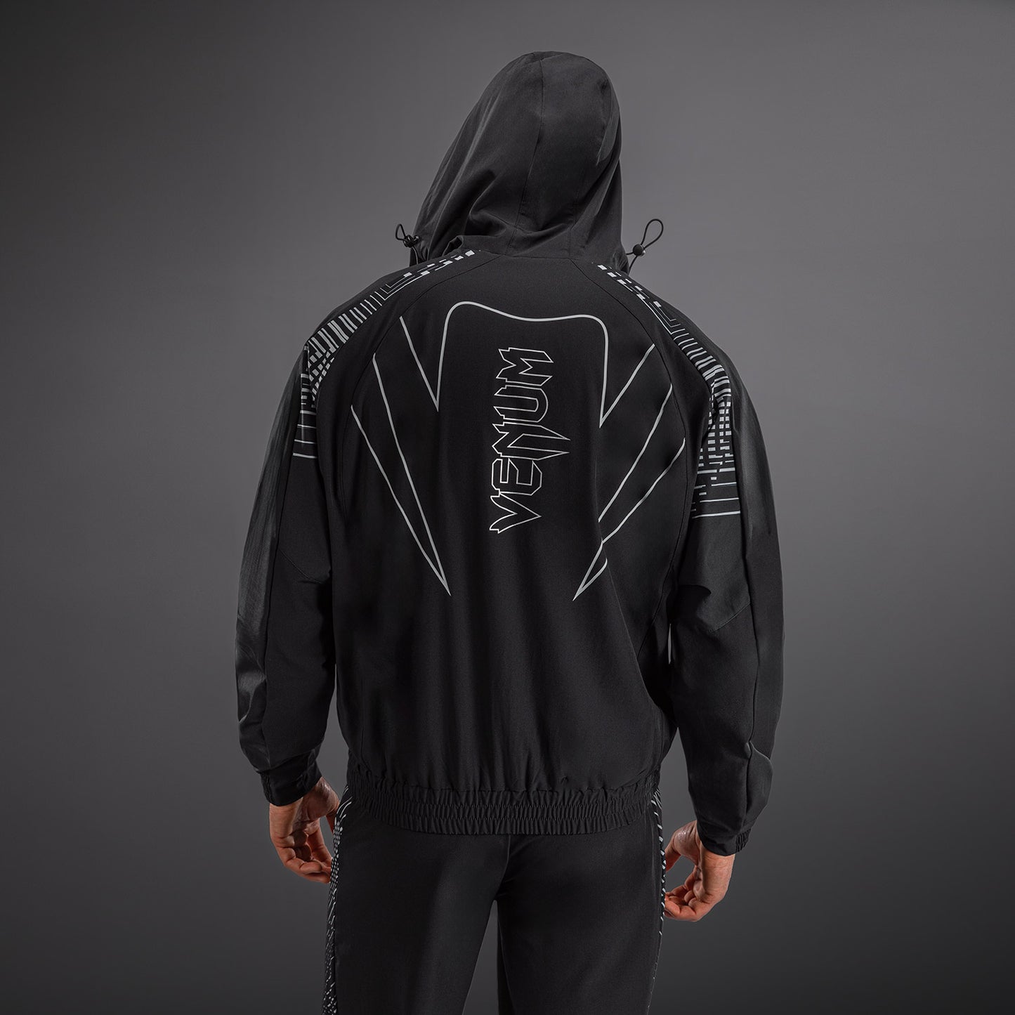 Venum Midnight Fury Track Jacket - Black/Grey/Silver