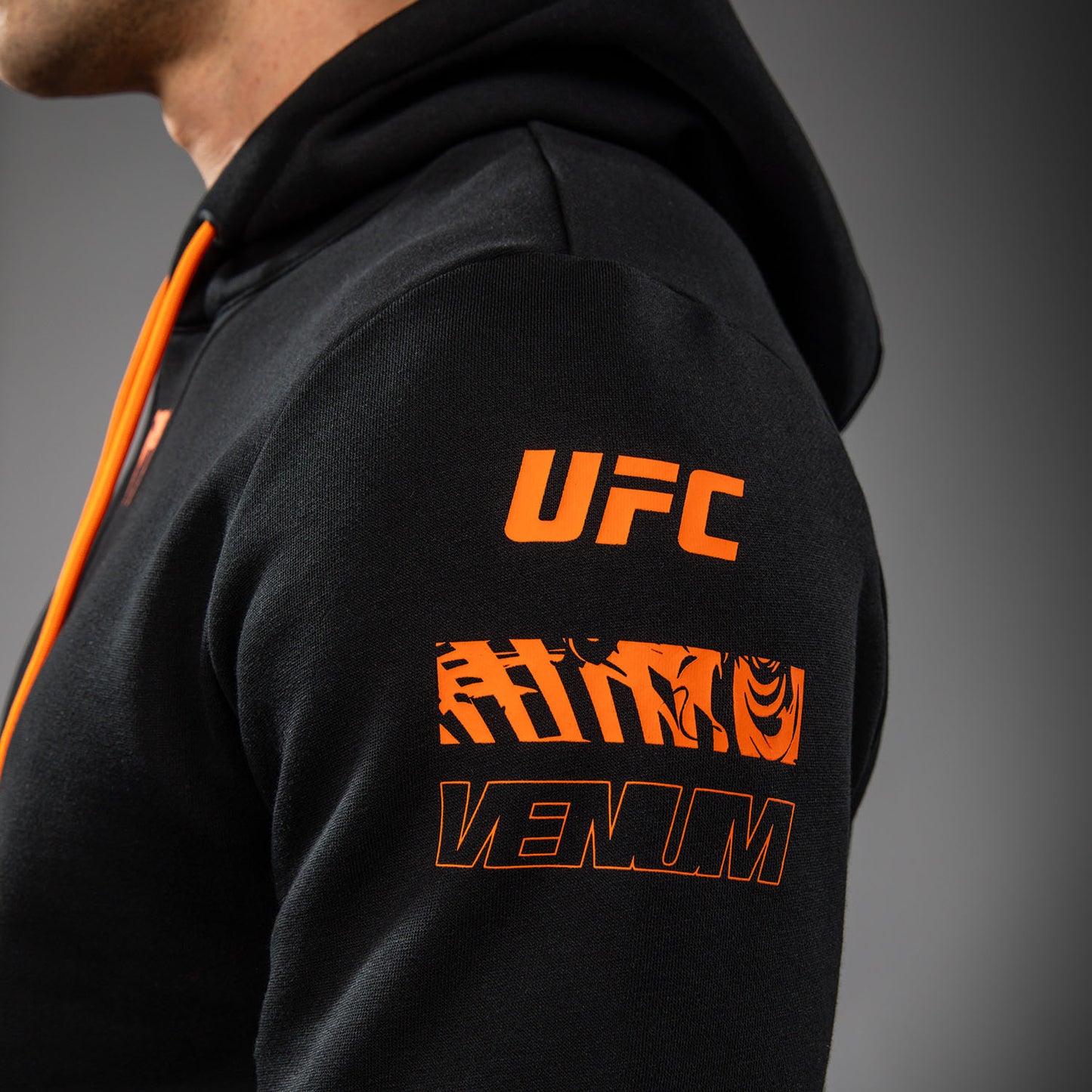 Men's UFC Zenith by Venum Black Authentic Fight Week Pullover Hoodie