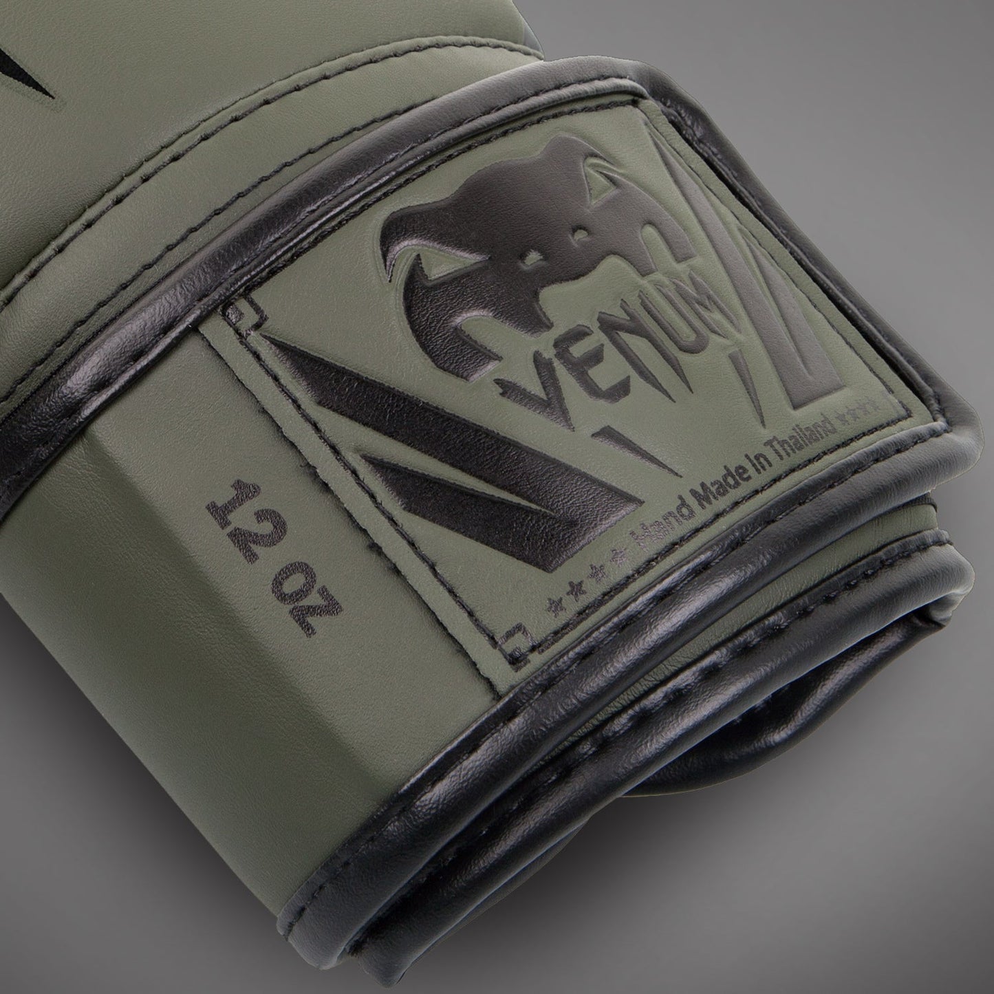 Venum Elite Boxing Gloves - Khaki/Black
