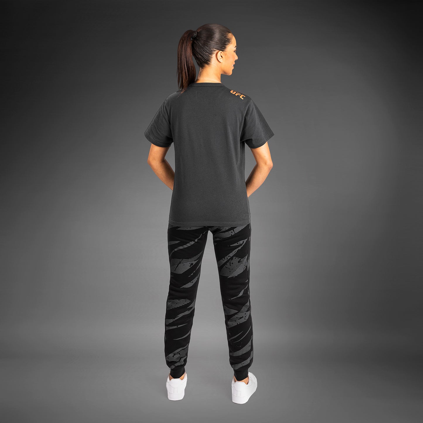 UFC Adrenaline by Venum Fight Week Women’s Short Sleeve Cotton T-Shirt - Charcoal Grey