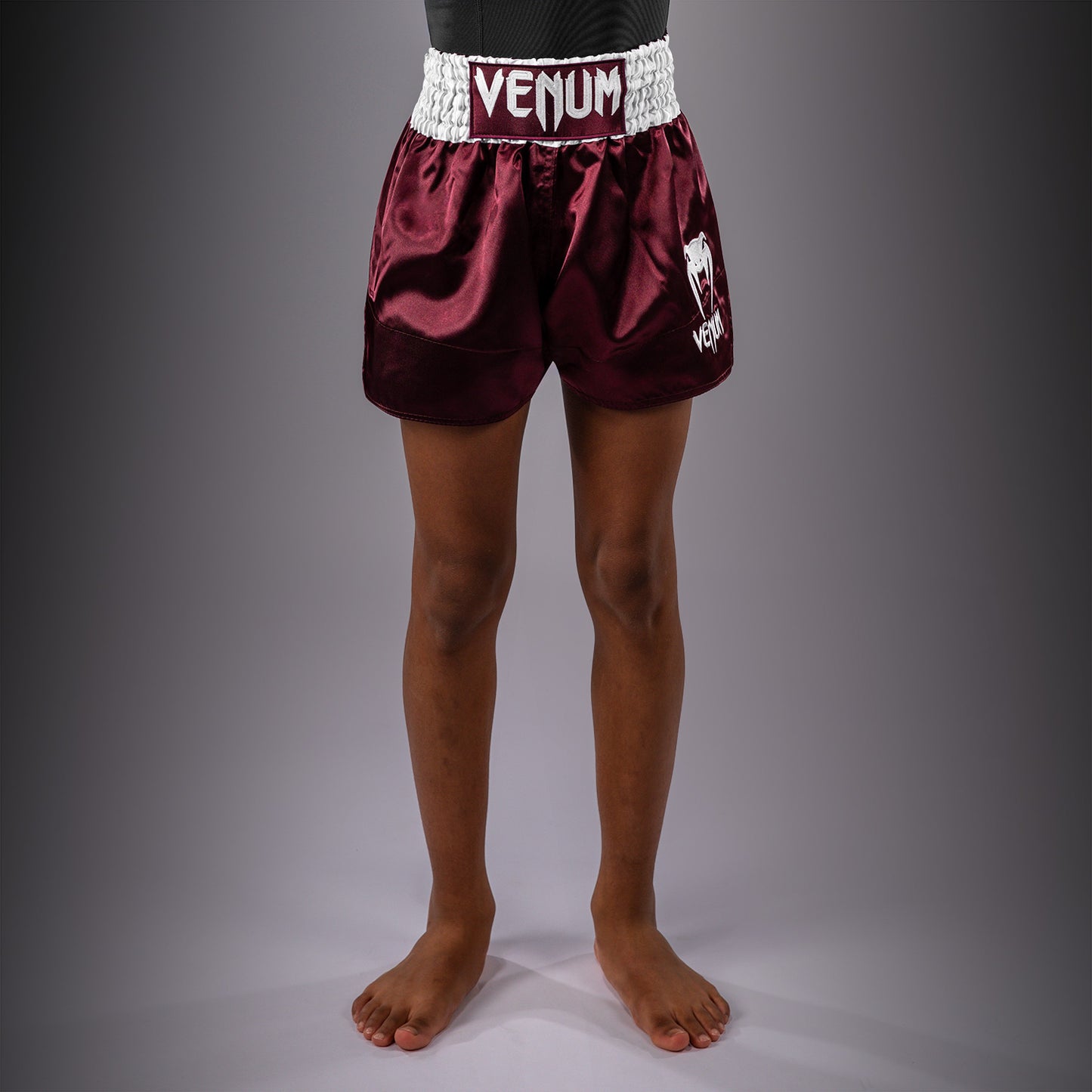 Venum Classic Muay Thai Shorts for Kids - Burgundy  product-type_Muay Thai Shorts Venum