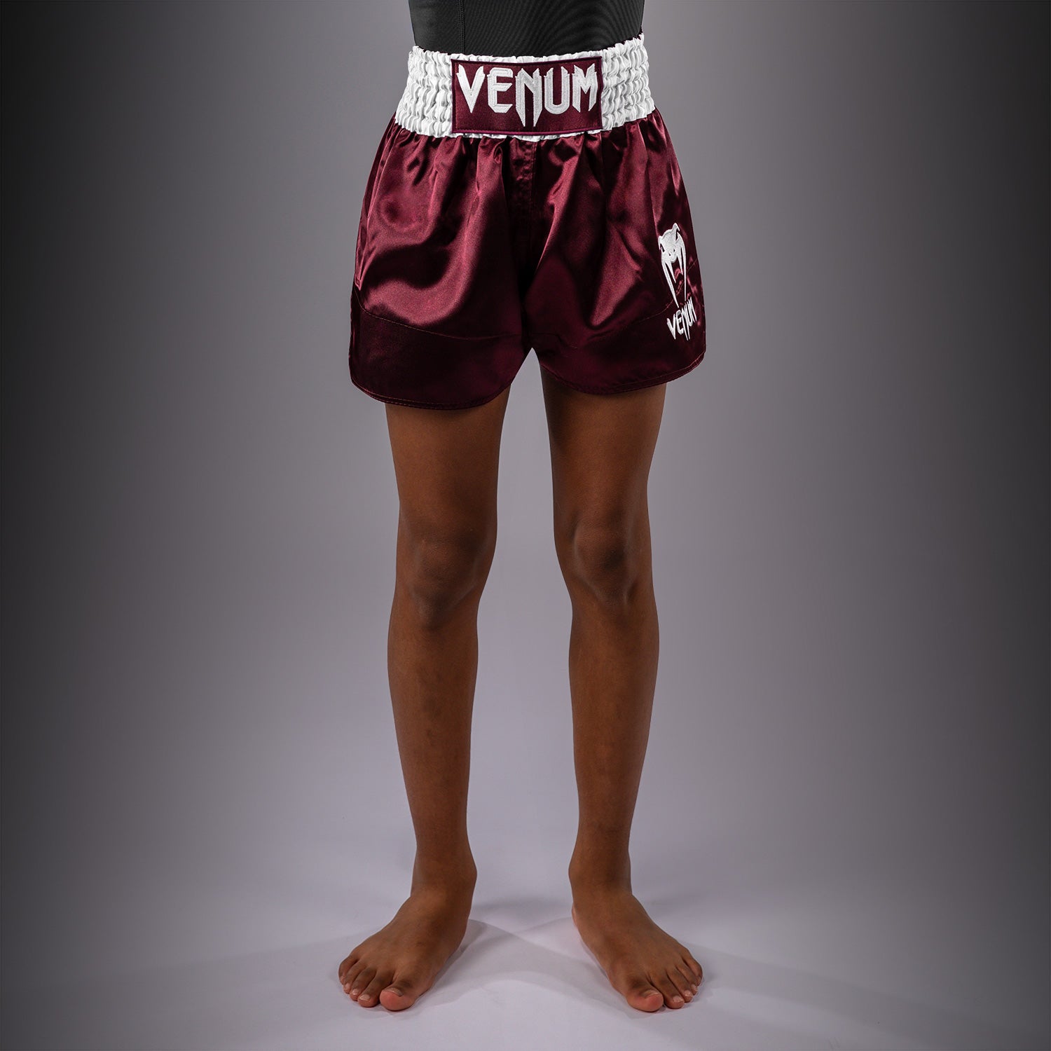 Venum Classic Muay Thai Shorts for Kids - Burgundy  product-type_Muay Thai Shorts Venum