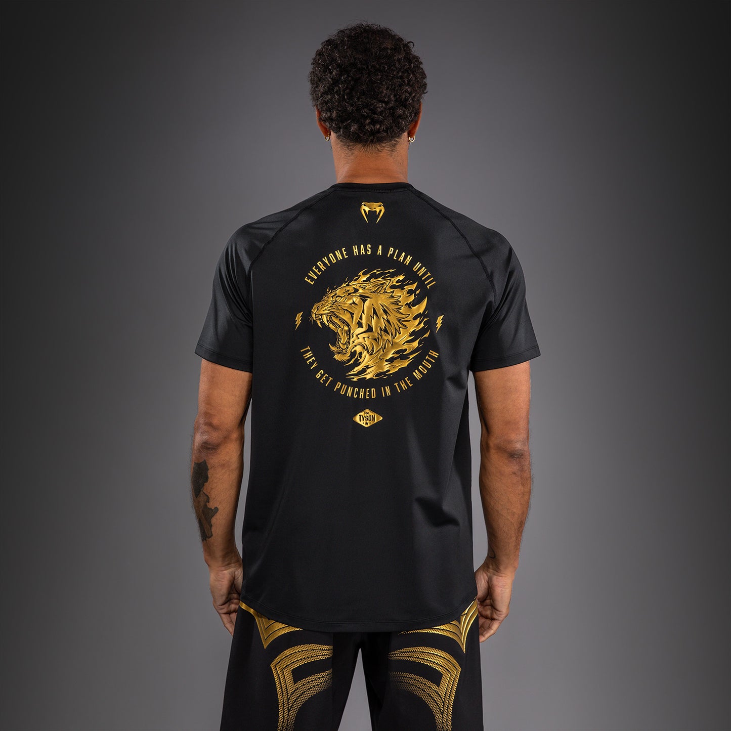 Venum x Mike Tyson Tiger Dry Tech T-Shirt - Black/Gold