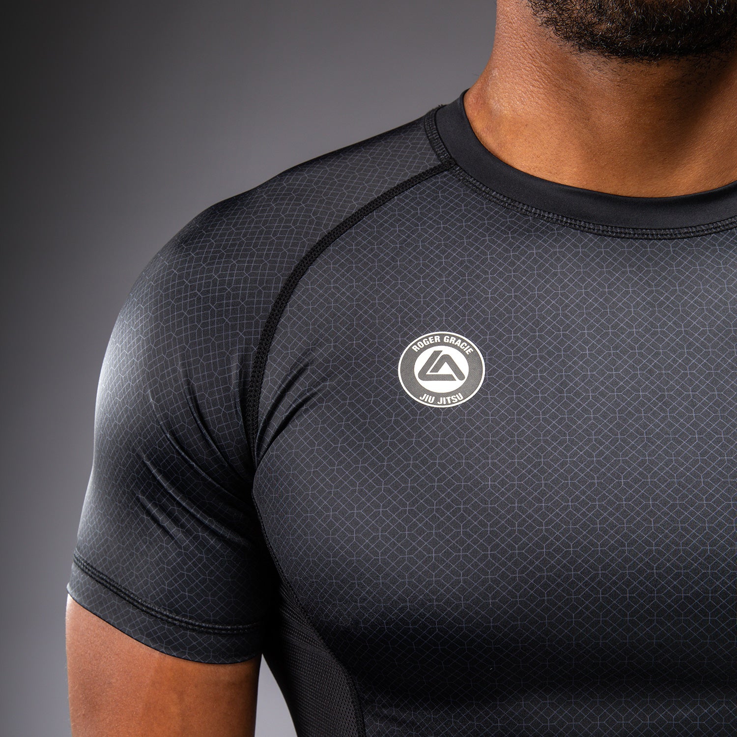 Venum x Roger Gracie Academy Short Sleeve Rashguard - Black - Venum