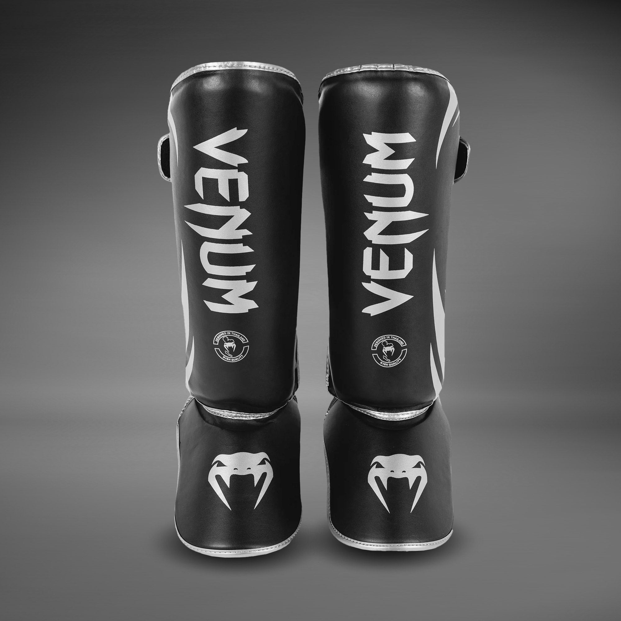 [期間限定価格] Venum シンガード Mサイズ Venum Challenger Standup Shin Guards - Black/Silver - Venum