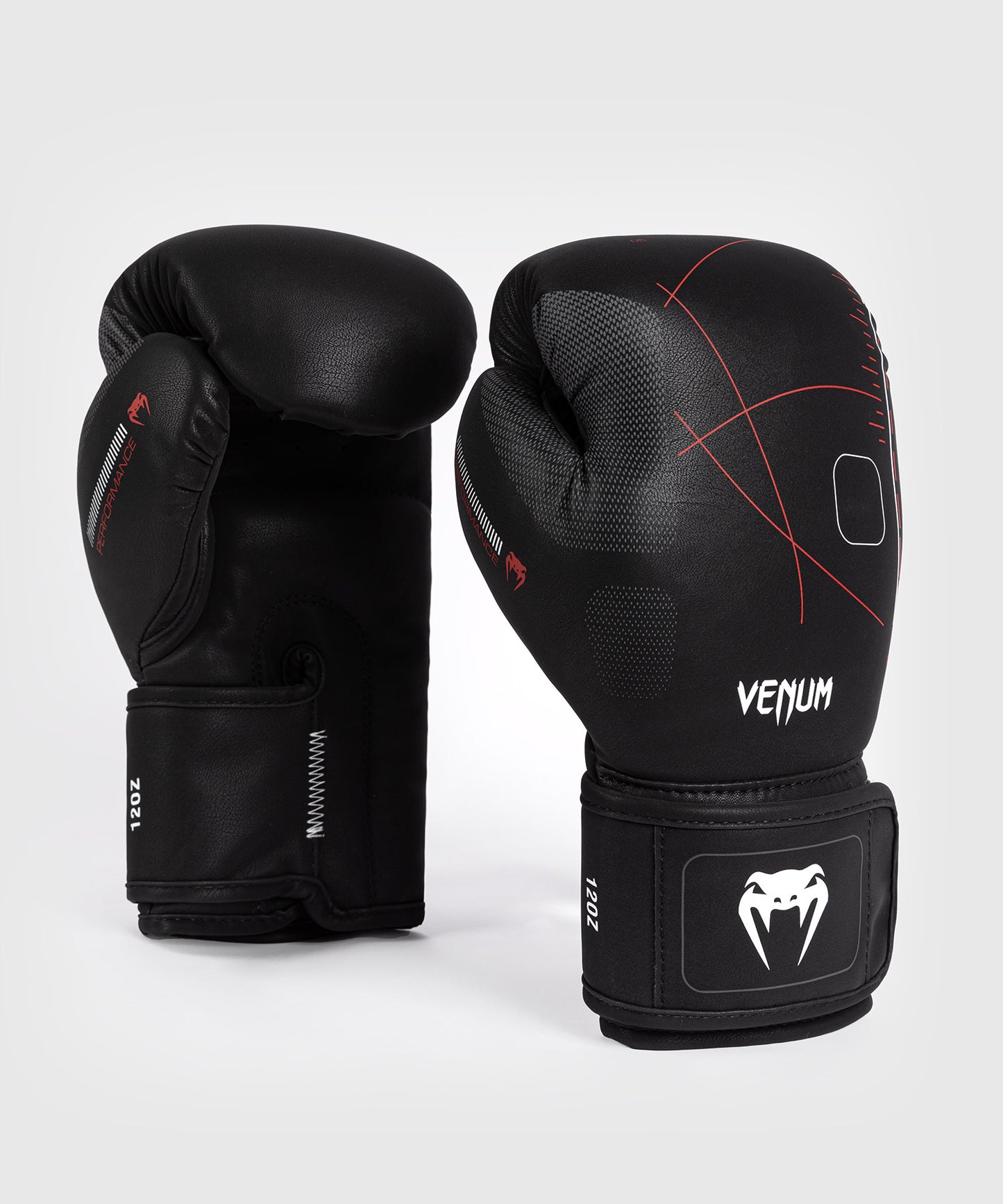 Venum Tactical XT Boxing Gloves - Black/Fire Red