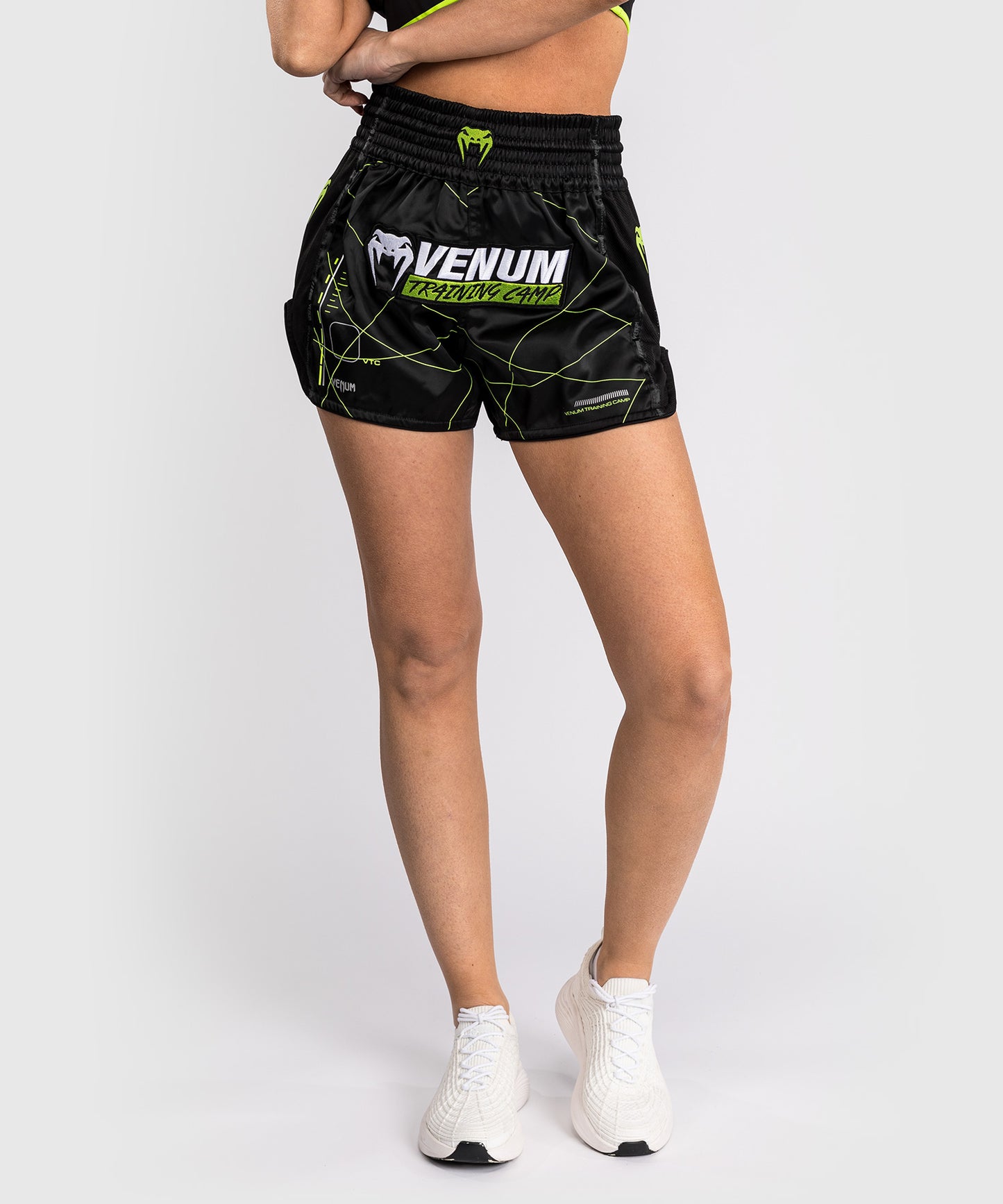 Venum Training Camp 4.0 Muay Thai Short - Black/Neon Green