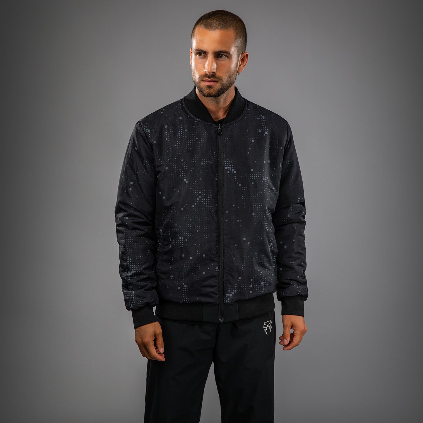 Venum Eclipse Bomber Jacket - Black/Ivory
