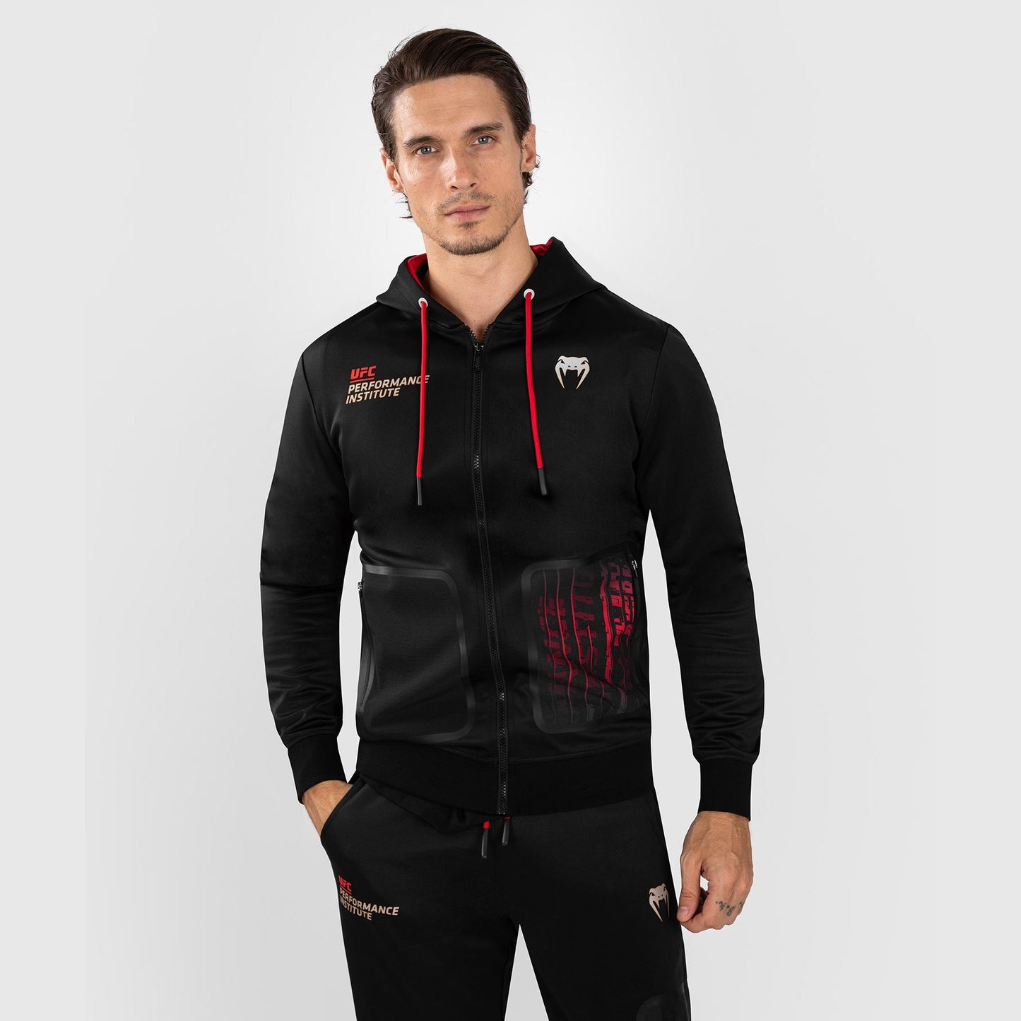 UFC Venum Performance Institute 2.0 Men’s Zip Hoodie - Black/Red
