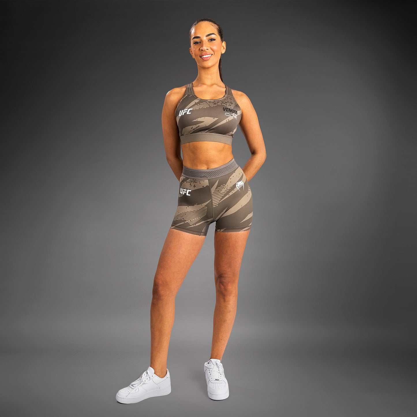 UFC Adrenaline by Venum Fight Week Women’s Vale Tudo Short - Desert Camo