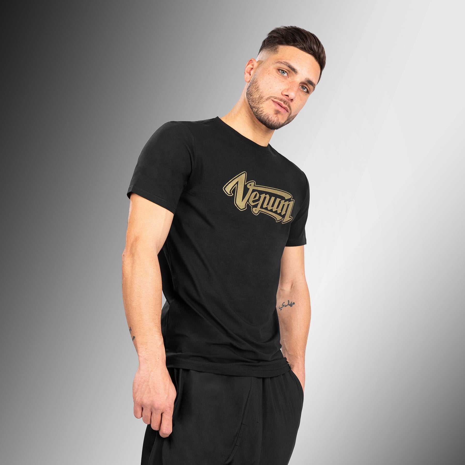 Venum Absolute 2.0 T-shirt - Adjusted Fit - Black/Gold - Venum