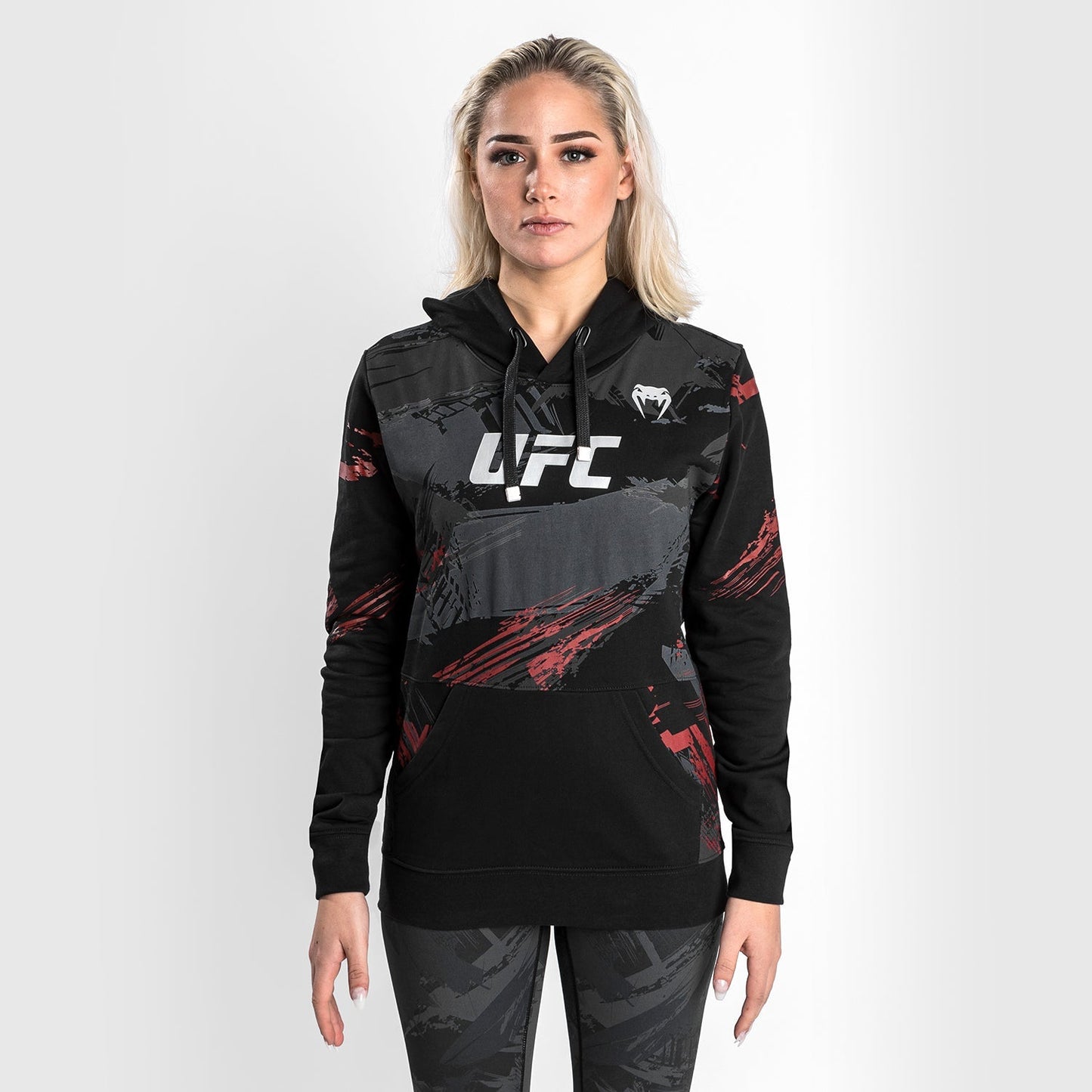 UFC Venum Authentic Fight Week 2.0 Women’s Pullover Hoodie - Black/Red