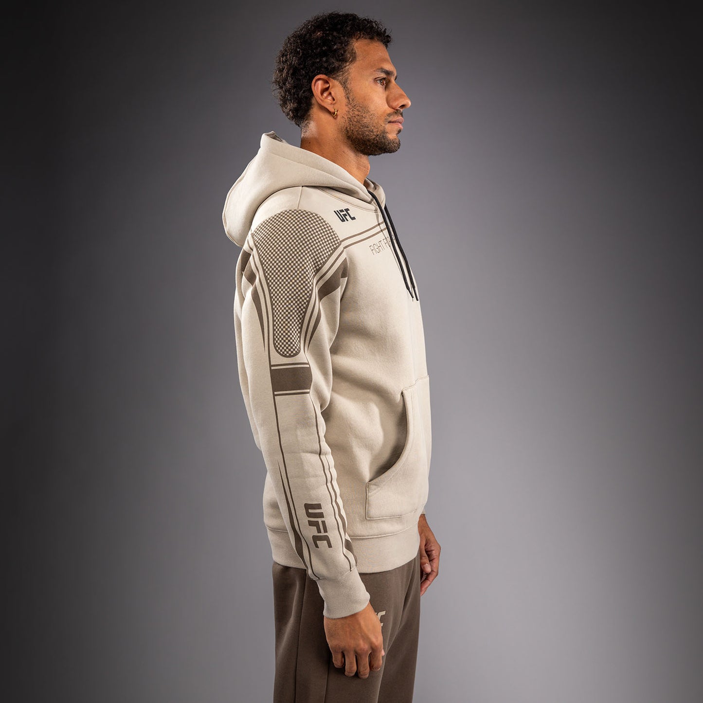Venum UFC Unity by Venum Authentic Fight Week Men's Pullover Hoodie - Sand