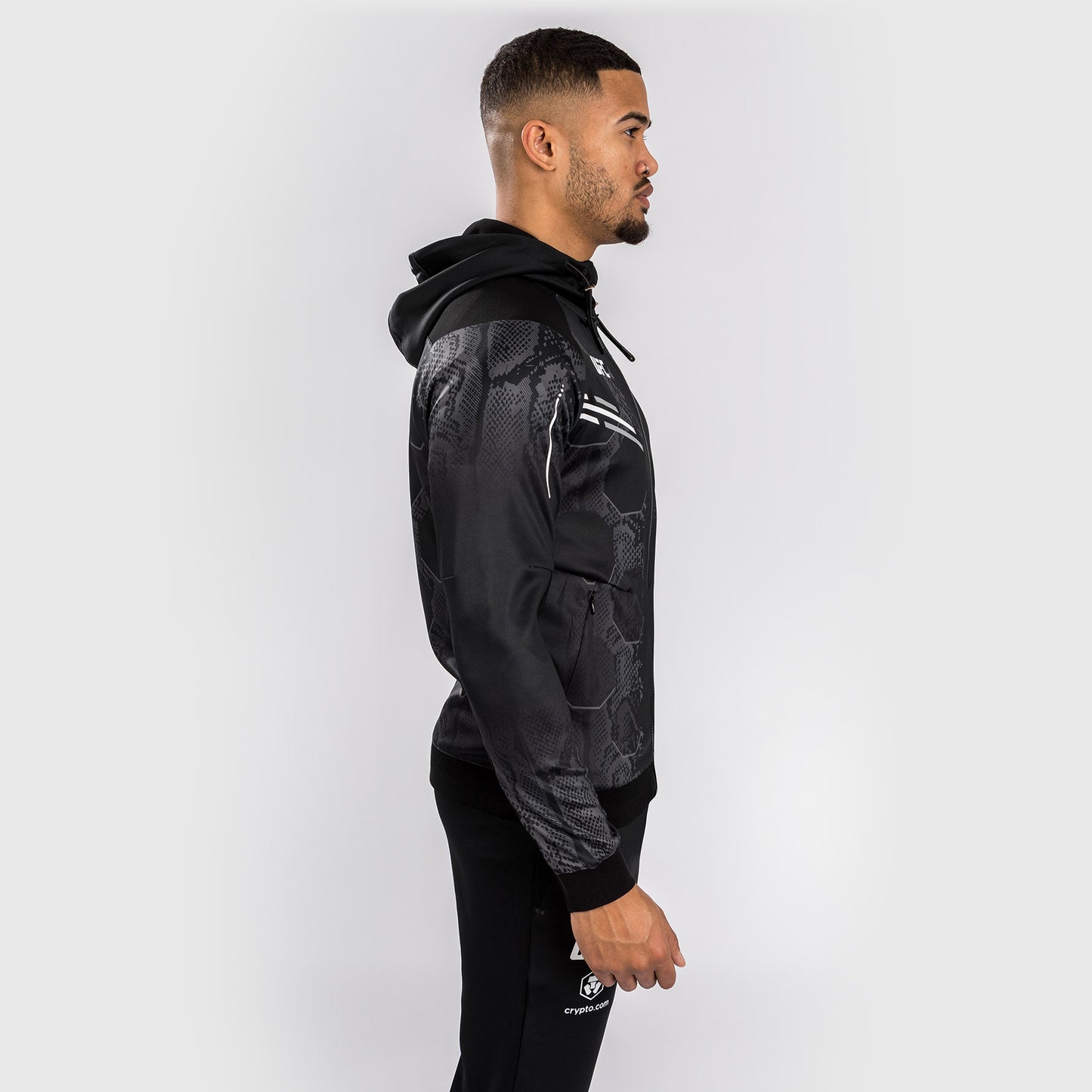 UFC Adrenaline by Venum Authentic Fight Night Men’s Walkout Hoodie - Black