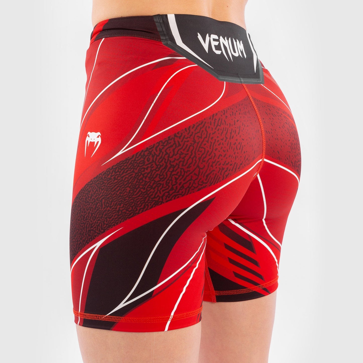 UFC Venum Authentic Fight Night Women's Vale Tudo Shorts - Long Fit - Red