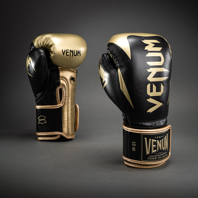 Venum Hammer ボクシンググローブ　10オンス Venum Hammer Pro Boxing Gloves with Velcro - Black/Gold - Venum