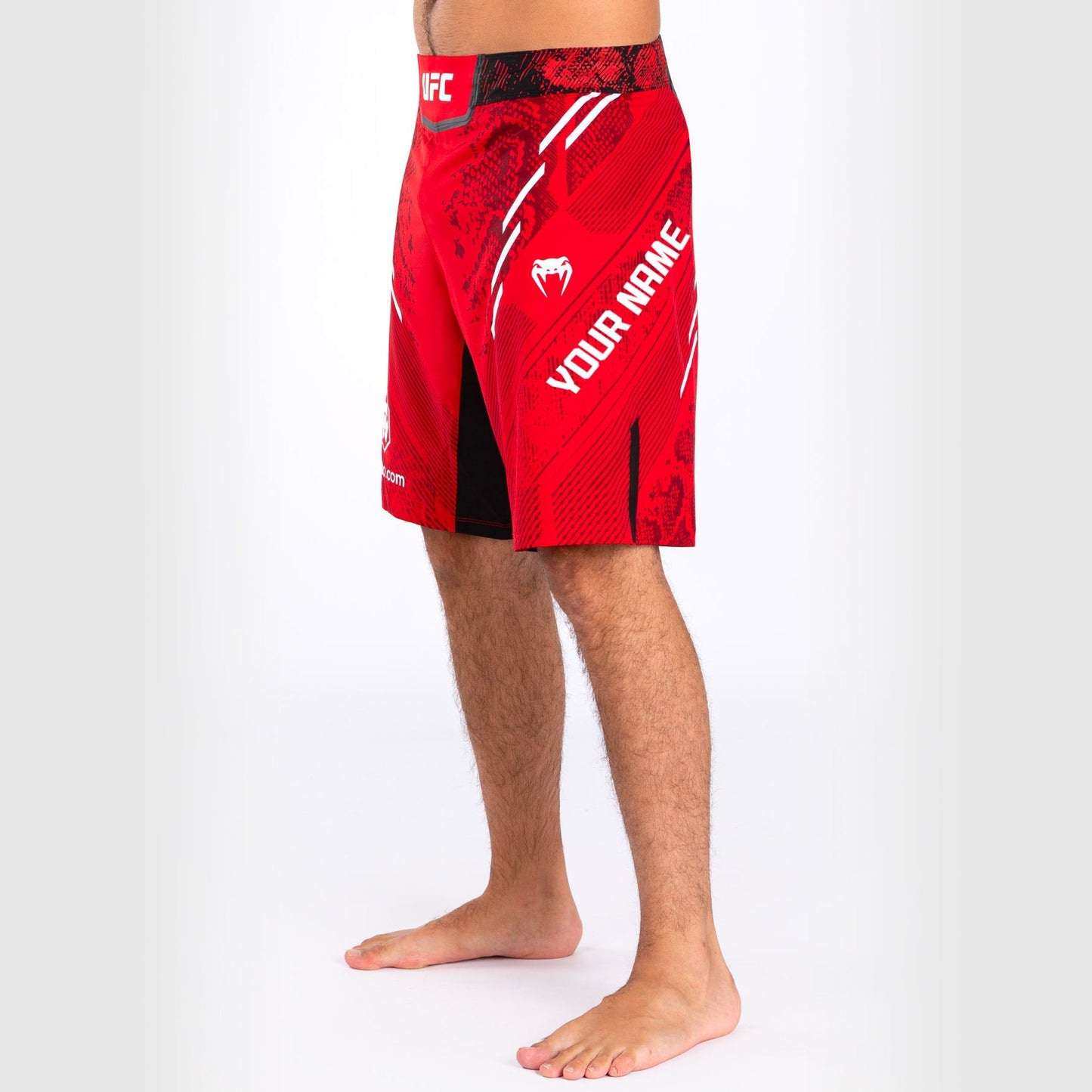 UFC Adrenaline by Venum Personalized Authentic Fight Night Men's Fight Short - Long Fit - Red