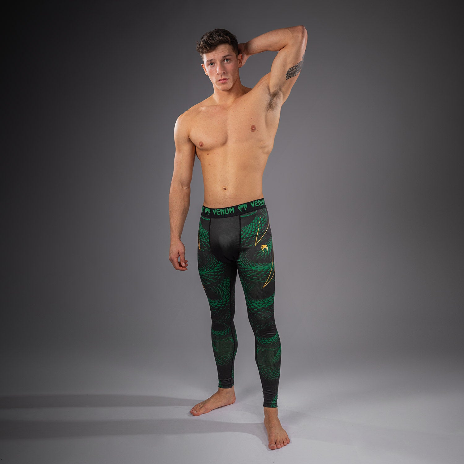 Venum Matupa Spats - Black/Green/Gold - Venum