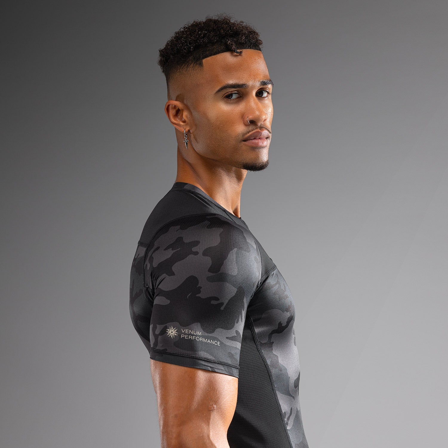 Venum G-Fit Air Men's Short Sleeve Rashguard - Digital Urban Camo