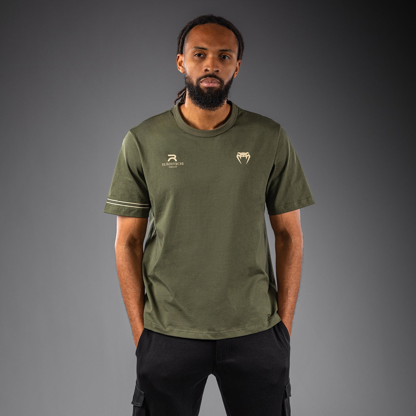 Venum x Rajadamnern T-Shirt - Military Green