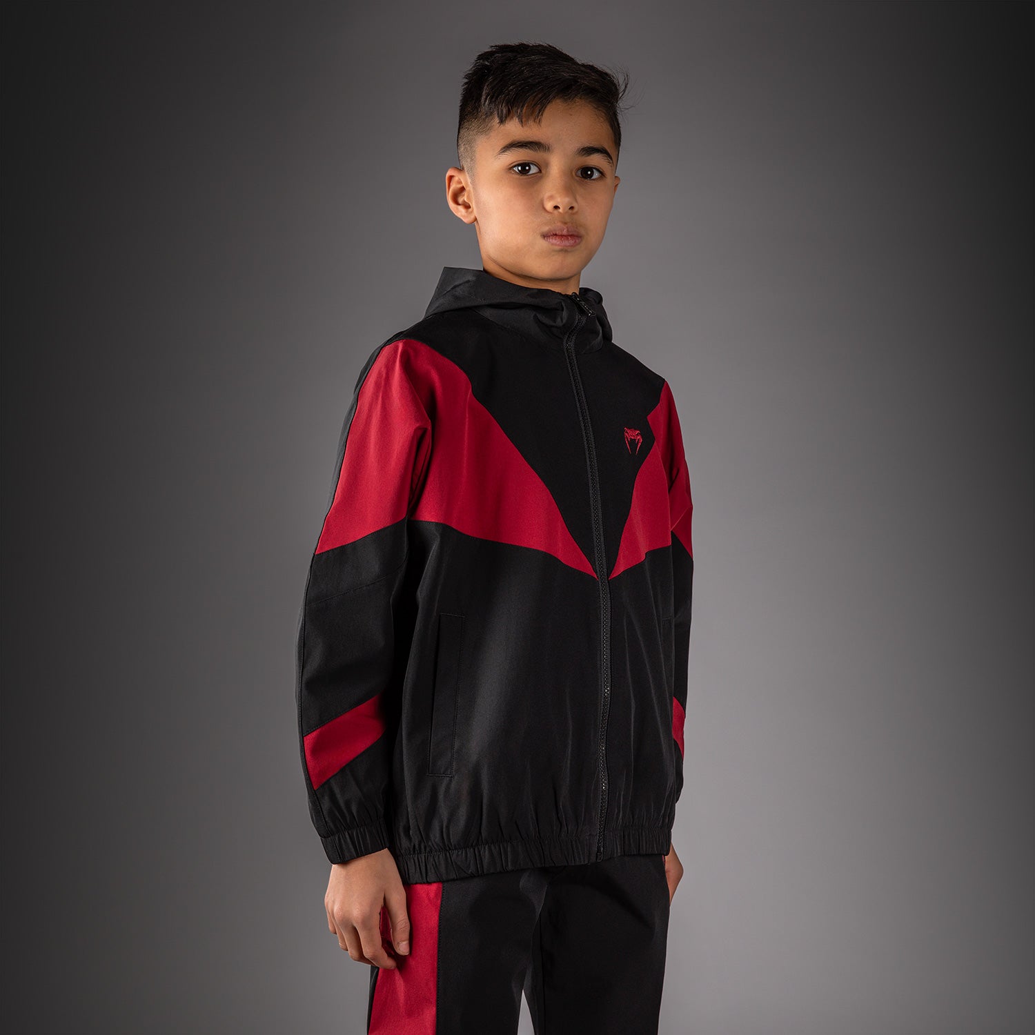 Venum Vectra Kids Track Jacket - Black/Red  product-type_Jackets Venum