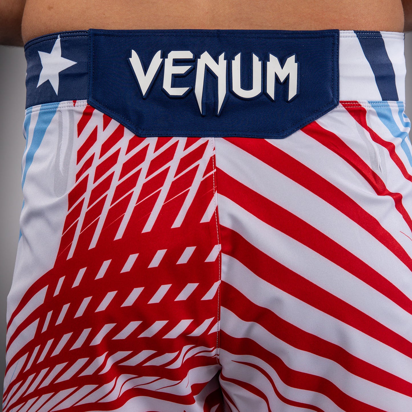 Men's Official UFC Freedom 250 by Venum White Authentic Fight Night Short Fit Fight Short -Gane