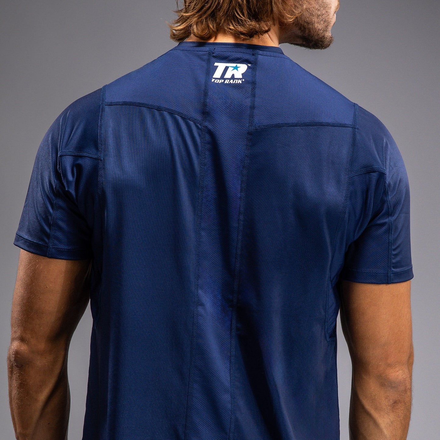 Venum x Top Rank Original Men's Dry Tech Shirt - Navy Blue