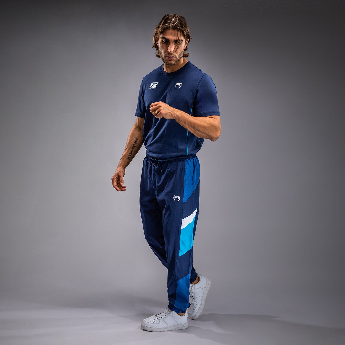 Venum x Top Rank Original Men's Tracksuit Pants - Navy Blue