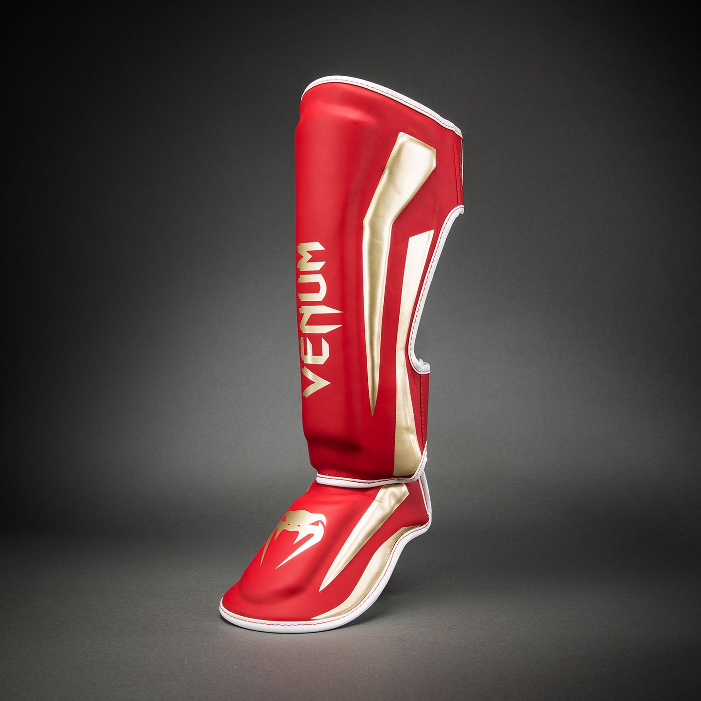 Venum Elite Shin Guards - Red