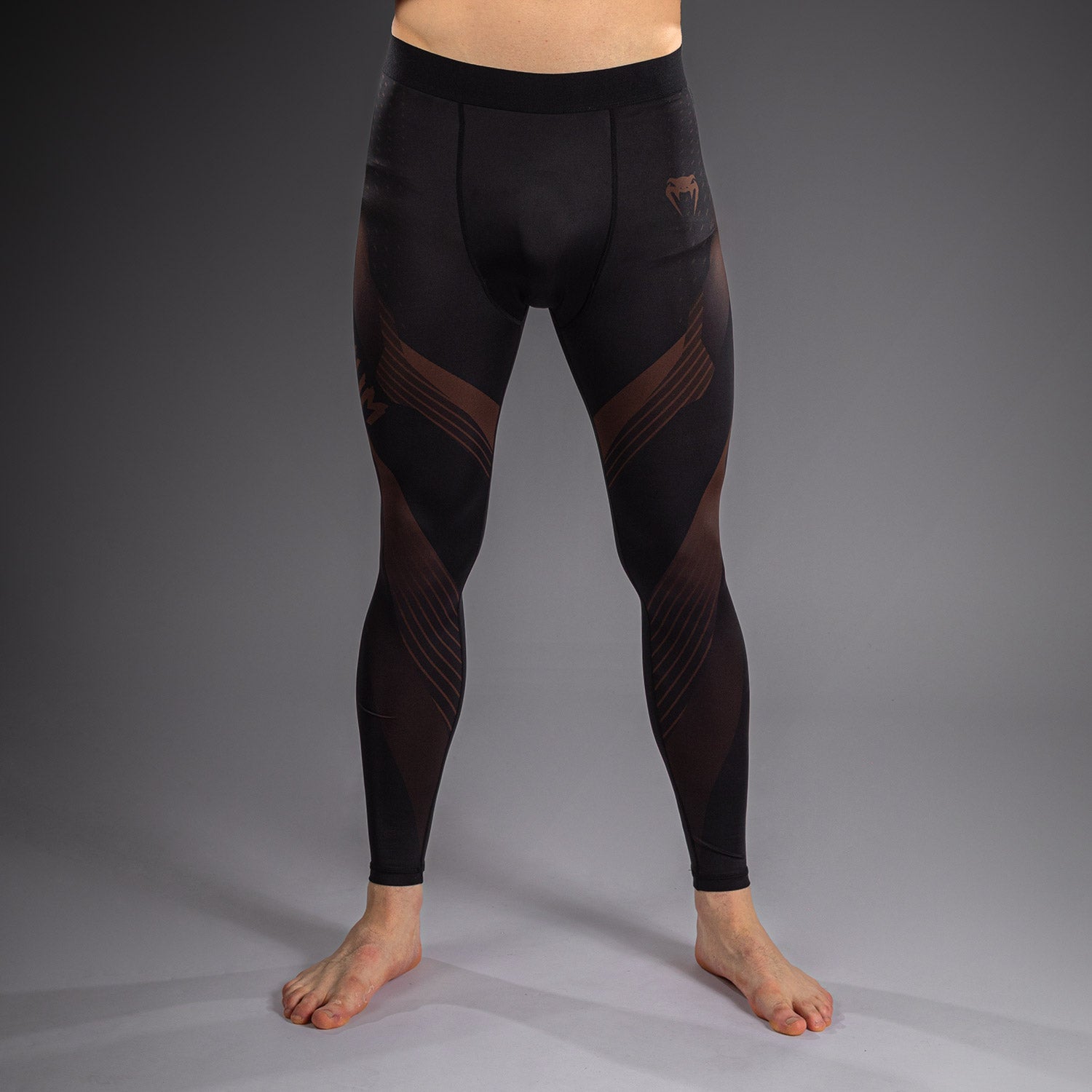 Venum No-Gi 6.0 Spats - Black/Brown  product-type_Compression Pants Venum