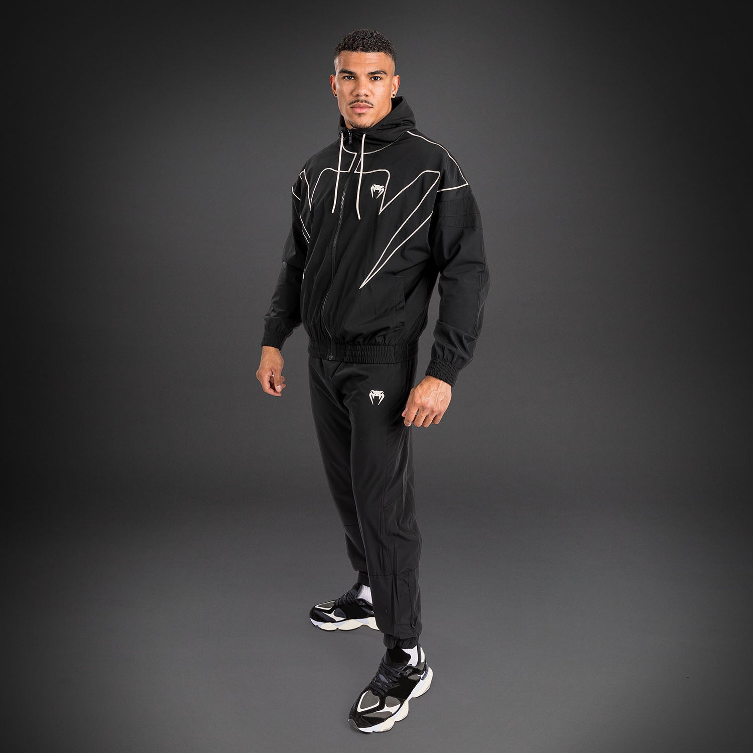 Venum Attack 90 Tracksuit Jacket - Black/White - Venum