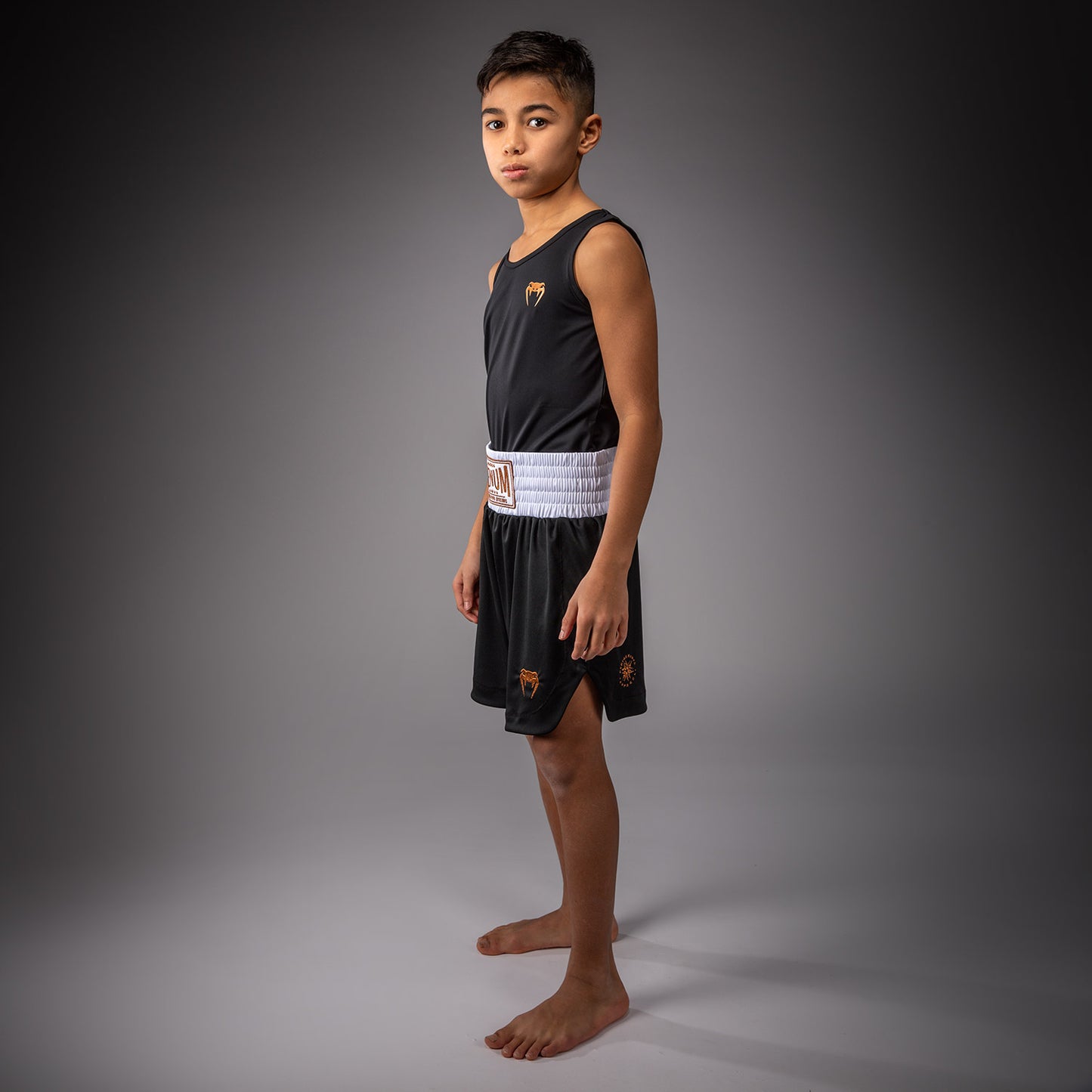 Venum Classic Youth Boxing Shorts - Black/Gold