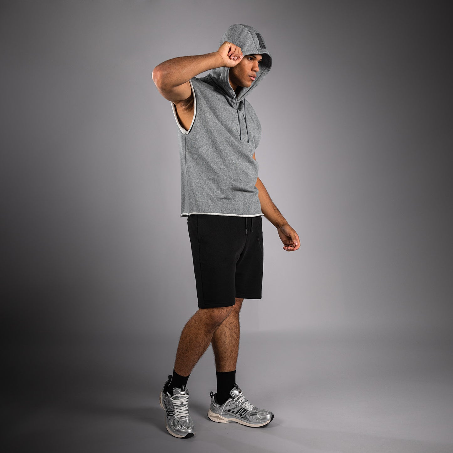 Venum Divide Sleeveless Hoodie - Heather Grey