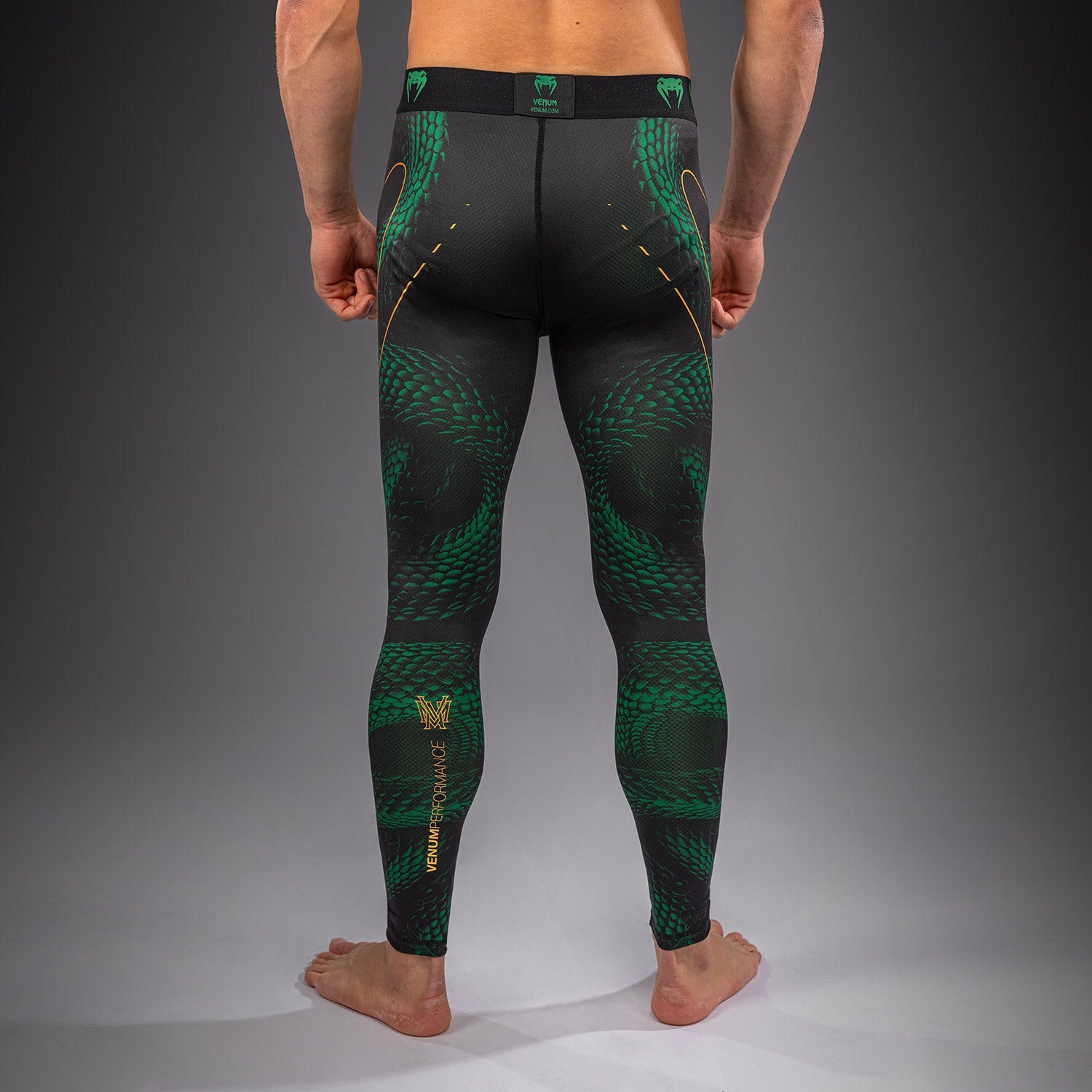 Venum Matupa Spats - Black/Green/Gold  product-type_Compression Pants Venum