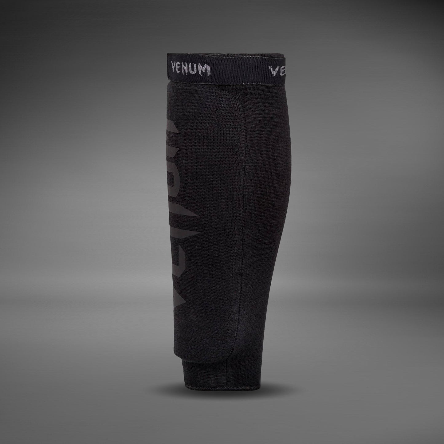 Venum Kontact Shin Guards Without Foot - Black/Black