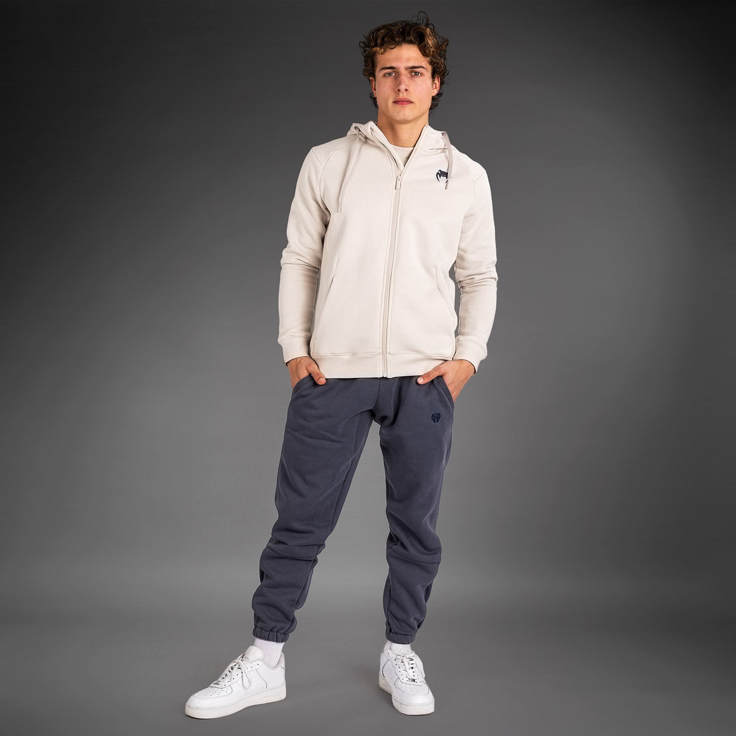 Venum Strikeland  Full Zip Hoodie - Greige