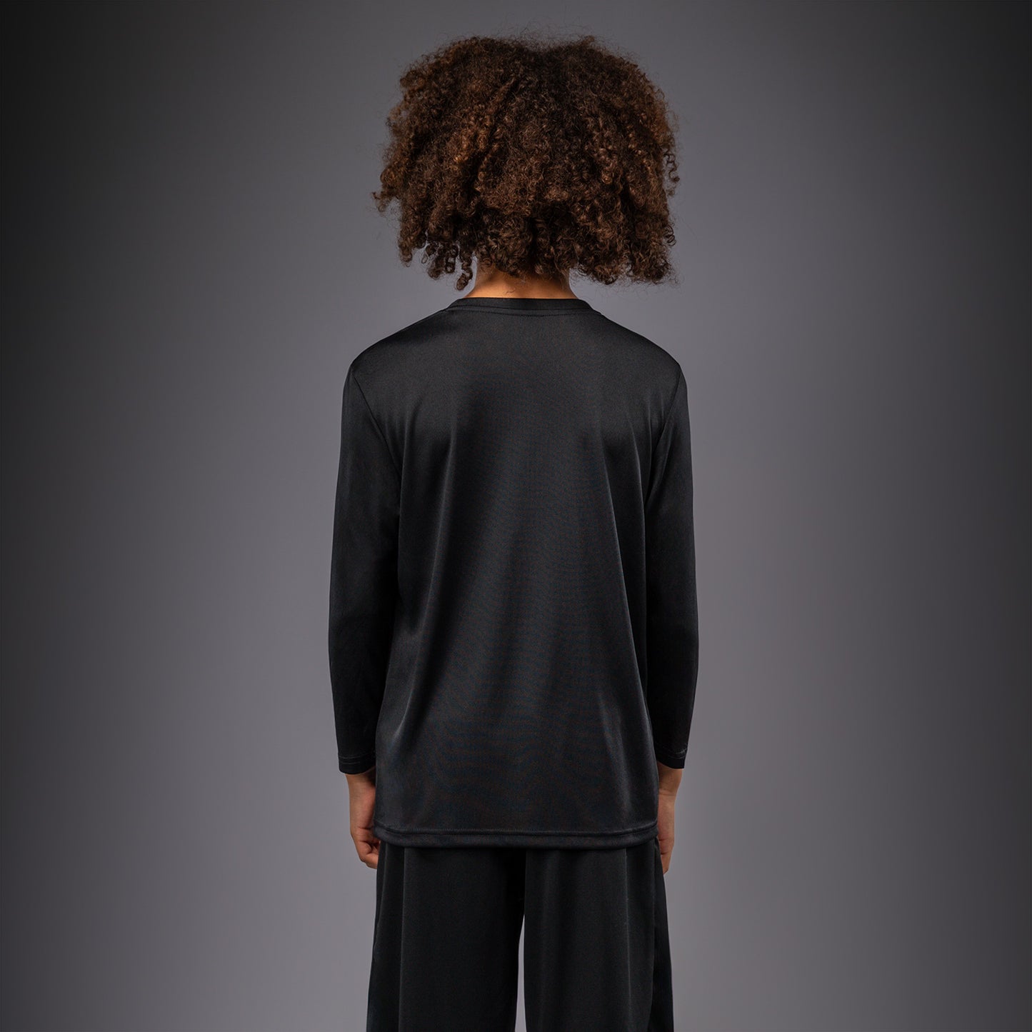 Venum Lineup Youth Performance Long Sleeve T-Shirt - Black/White  product-type_Dry Tech T-Shirts Venum