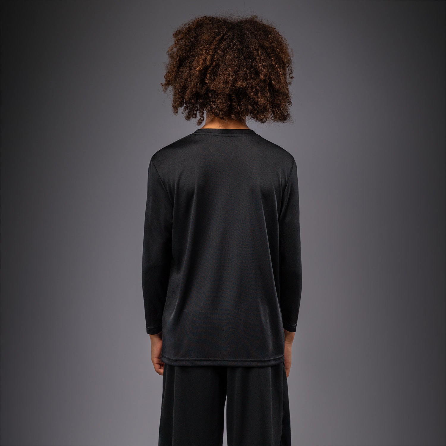 Venum Lineup Youth Performance Long Sleeve T-Shirt - Black/White  product-type_Dry Tech T-Shirts Venum