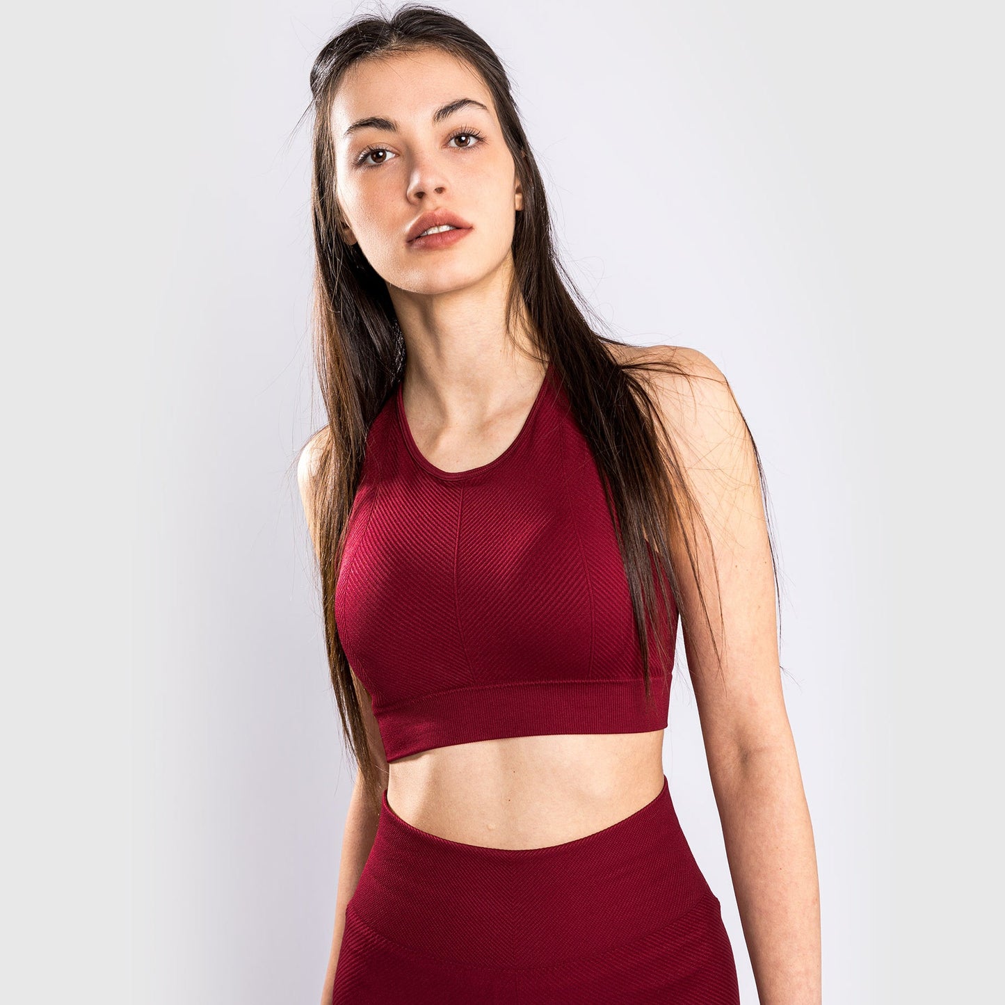 Venum Sparring Seamless Sports Bra - For Women - Burgundy