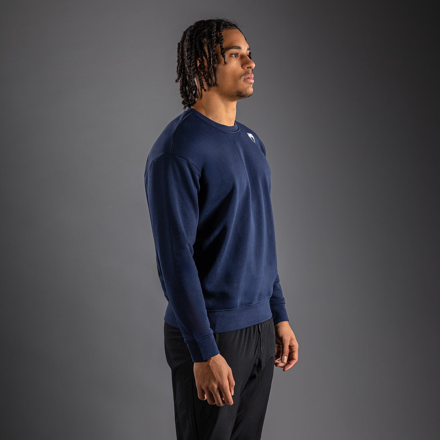 Venum Lineup Fleece Crew Navy - Blue/White