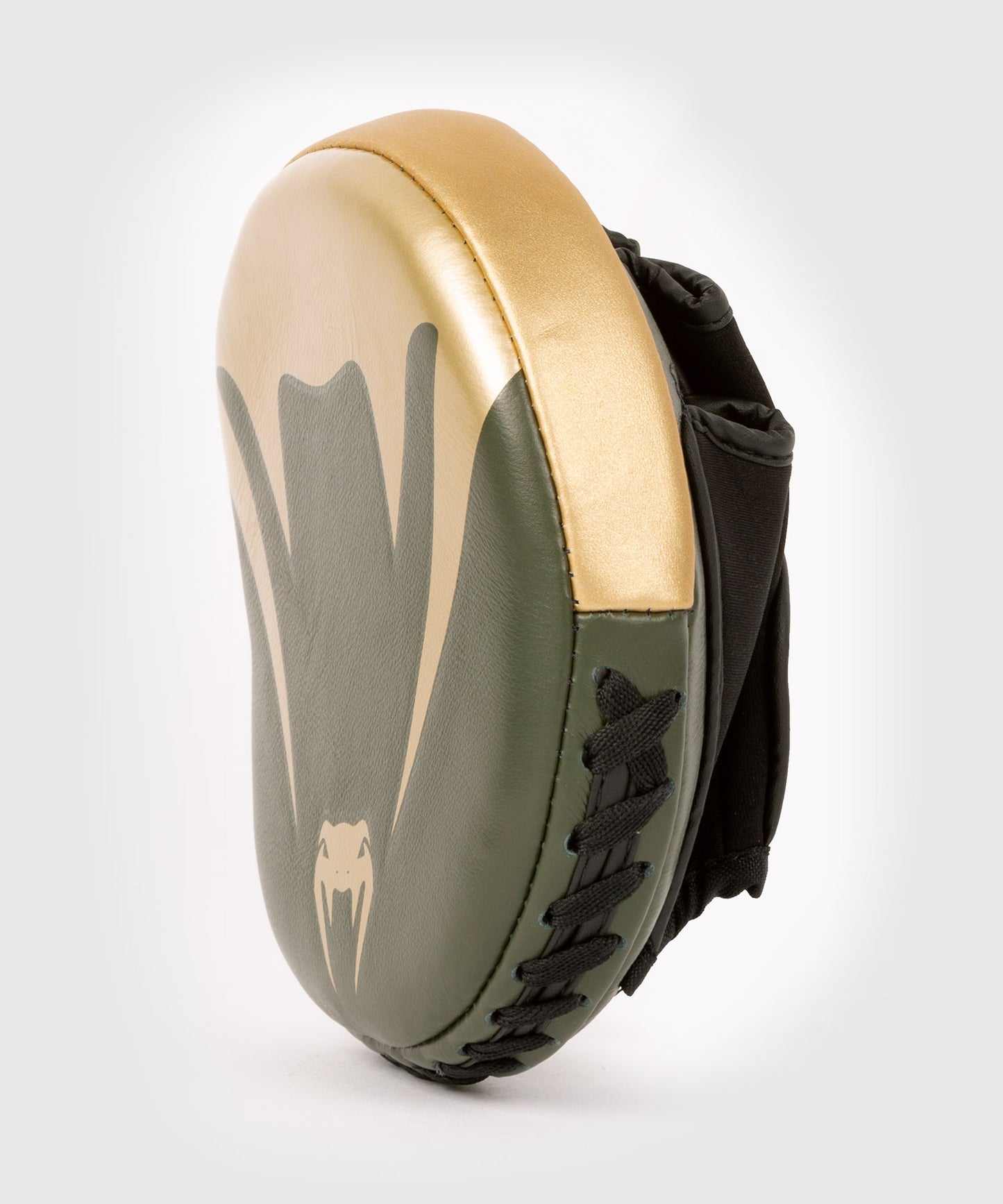 Venum Pro Boxing Mini Curved Punch Mitts (Pair) - Khaki/Gold