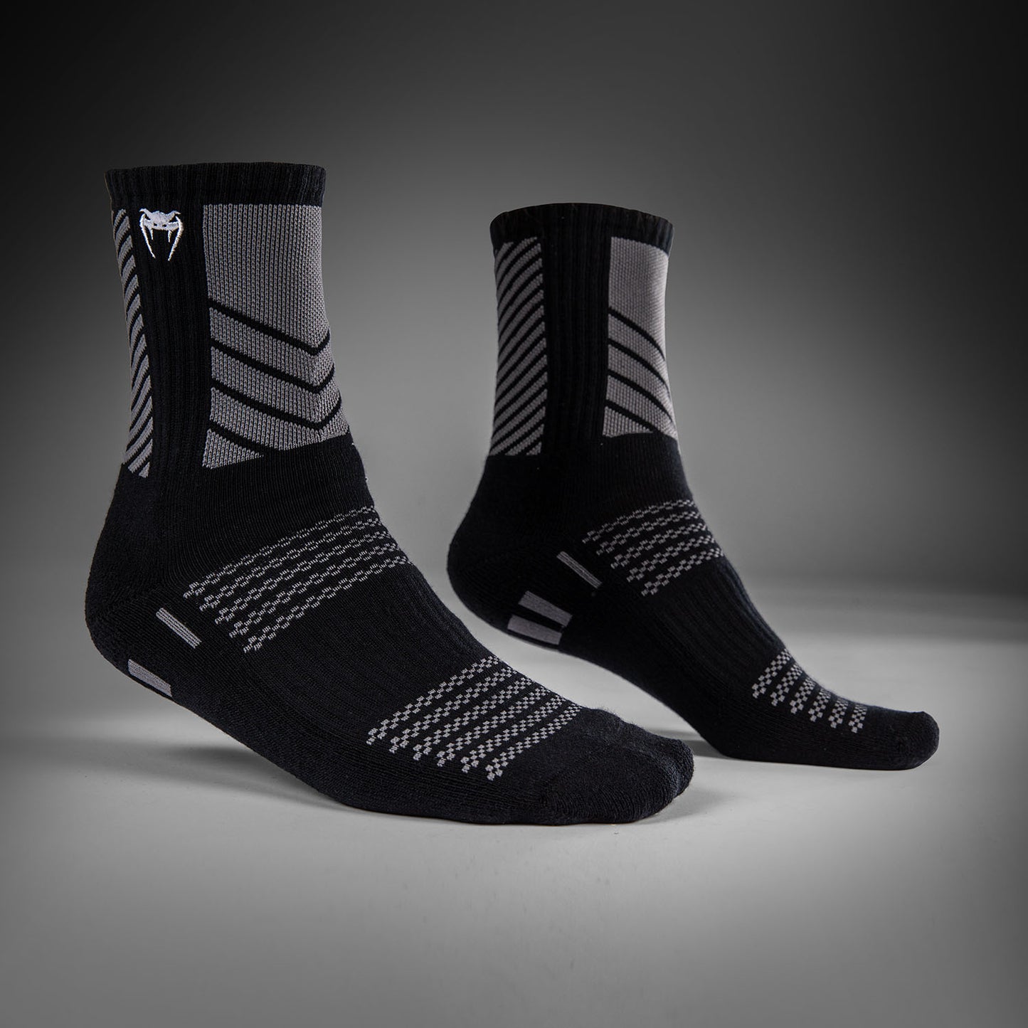 Venum Vector Crew Socks - Black/Grey