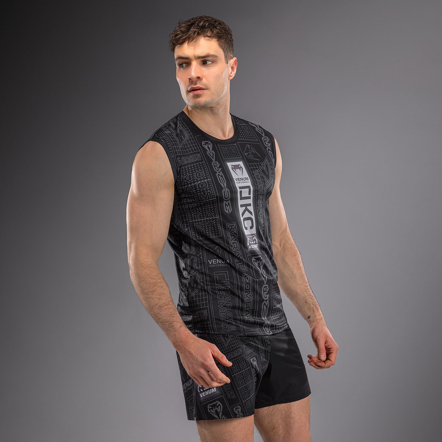 Karate Combat by Venum Dry-Tech Tank Top - Black/Grey