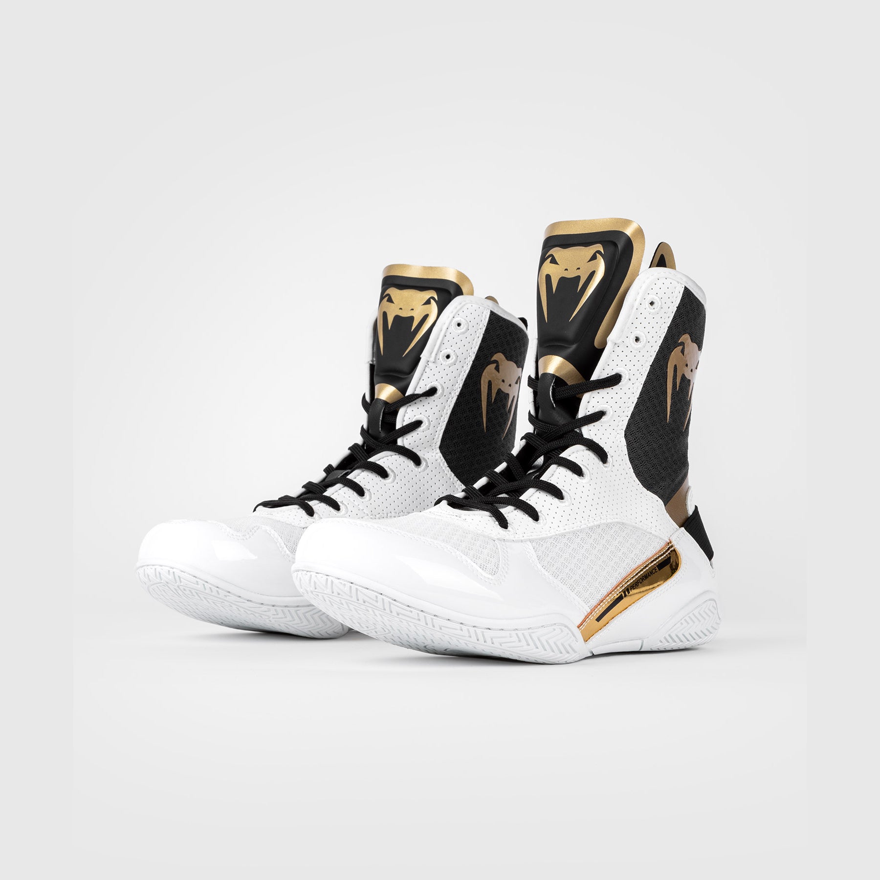 Venum Elite Boxing Shoes White/Black/Gold Venum - Main Image