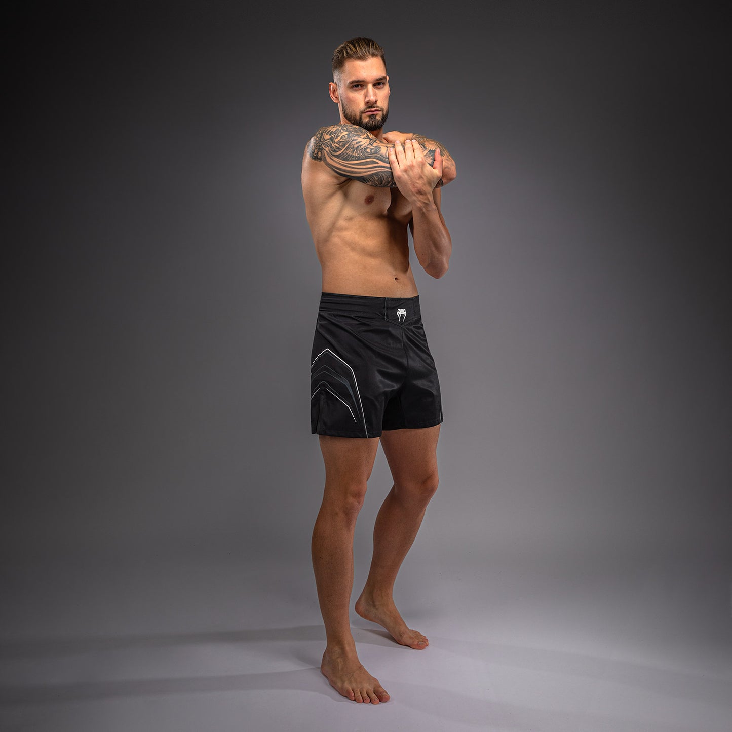 Venum Streamline Fightshorts - Black/White  product-type_MMA Shorts Venum