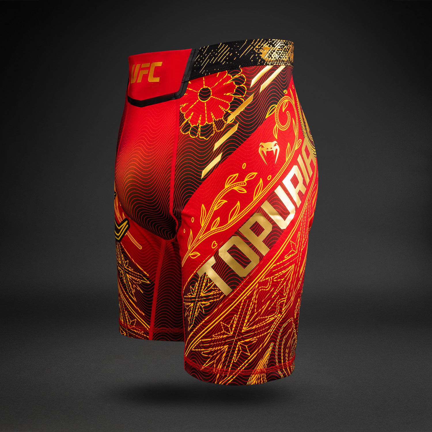 田中UFCトプリアshorts Men's UFC Unrivaled by Venum Red Ilia Topuria Vale Tudo Short - Venum