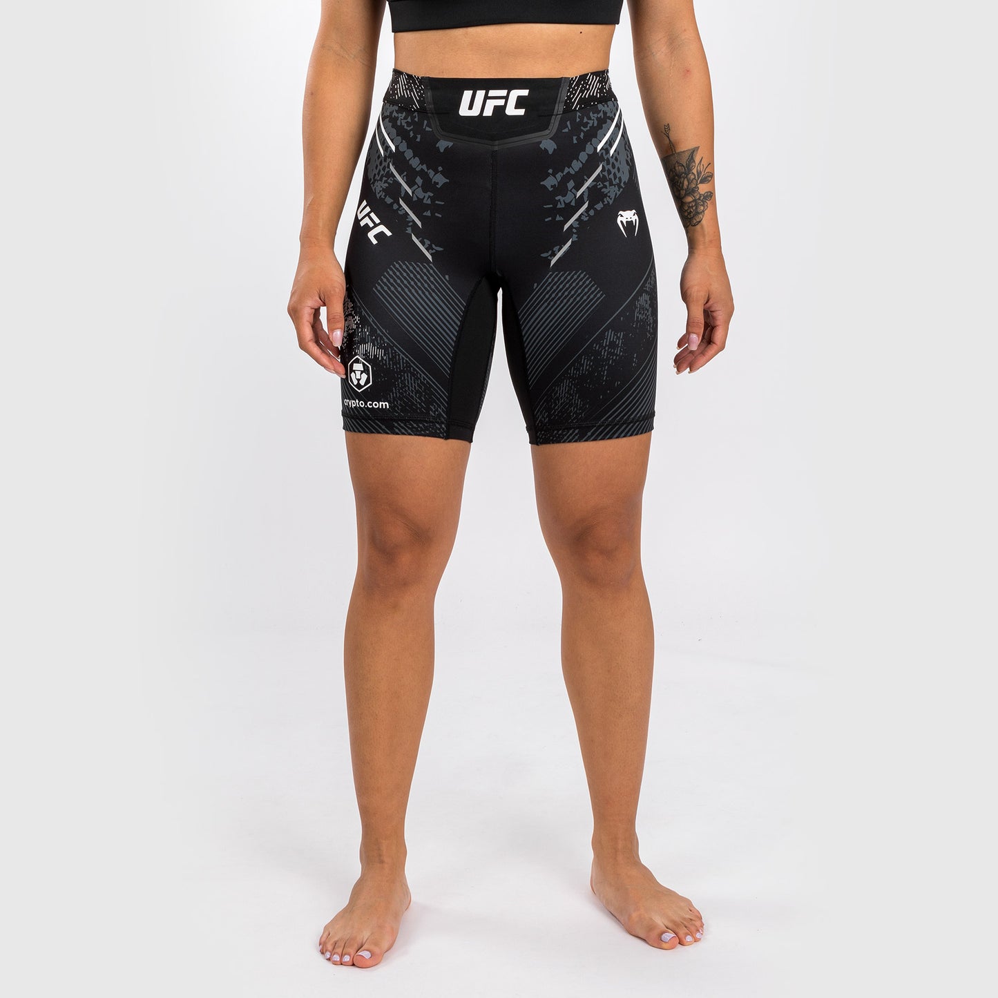 UFC Adrenaline by Venum Authentic Fight Night Women’s Vale Tudo Short - Long Fit - Black