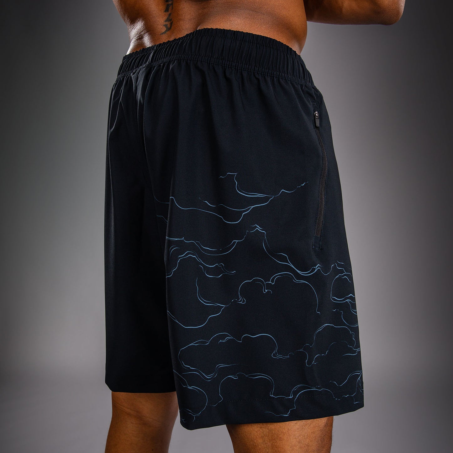 Venum Thunder Dragon Training Shorts - Black/Grey/Copper  product-type_Training shorts Venum