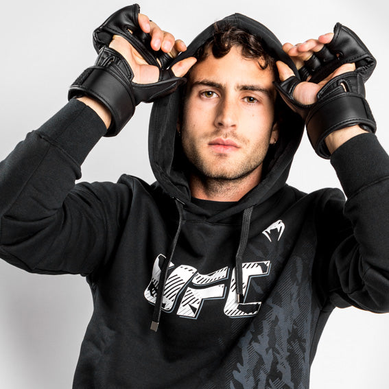UFC Venum Authentic Fight Week Men's Pullover Hoodie - Black